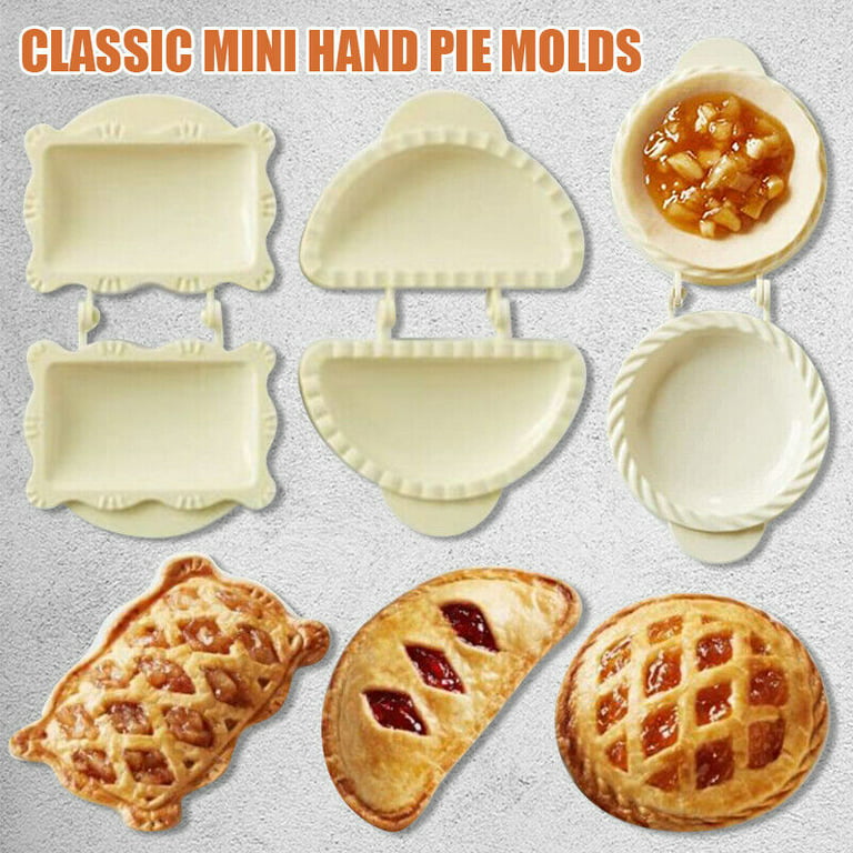 Classic Mini Hand Pie Molds - One Press Autumn Cottage Pie Set,Fall Hand  Pie Molds Set of 3, Halloween Pie Decoration Wraper Dough Stamp Cutter，Mini