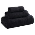 thumbnail image 2 of Superior Derry Solid Egyptian Cotton 3-piece Towel Set, Black, 2 of 13