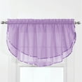 thumbnail image 2 of Stylemaster Elegance Sheer Voile Ascot Valance, 60" x 24”, Lilac, 2 of 3