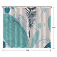 thumbnail image 5 of Blue Boho Plant Pattern Shower Curtain 84"x72" ,Bathroom Decorative Shower Curtains Set with 12 Hooks,Modern Waterproof Washable Shower Curtain, 5 of 6