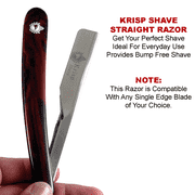 Cut Throat Shavette Straight Edge Razor Blade Holder Barber Salon + 10 Shaving Blades