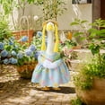 thumbnail image 2 of Spring Porch Goose Outfit, 23 Inch Floral Dress with Straw Hat and Braided Hair, Cute Goose Statue Clothes for Outdoor Lawn Garden Decor, Funny Farmhouse Porch Decoration, 2 of 9