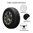 thumbnail image 4 of Kll Avocado Tire Cover,Universal Wheel Tire Cover For Trailer, Rv, Suv, Truck,Camper And Many Vehicle,(15 Inch), 4 of 7