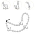 thumbnail image 6 of Almencla Beaded Phone Case Wrist Strap Keyring Bangle Chain Cartoon Phone Chain Strap Silvery, 6 of 8