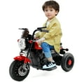 thumbnail image 5 of Bruce&Shark Kids Electric Motorcycle Ride-on Toy with Headlights, 3 Wheels Dual Motor Car for Children Boys Girls Red, 5 of 12