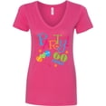 thumbnail image 3 of Inktastic 60th Birthday Party Women's V-Neck T-Shirt, 3 of 5