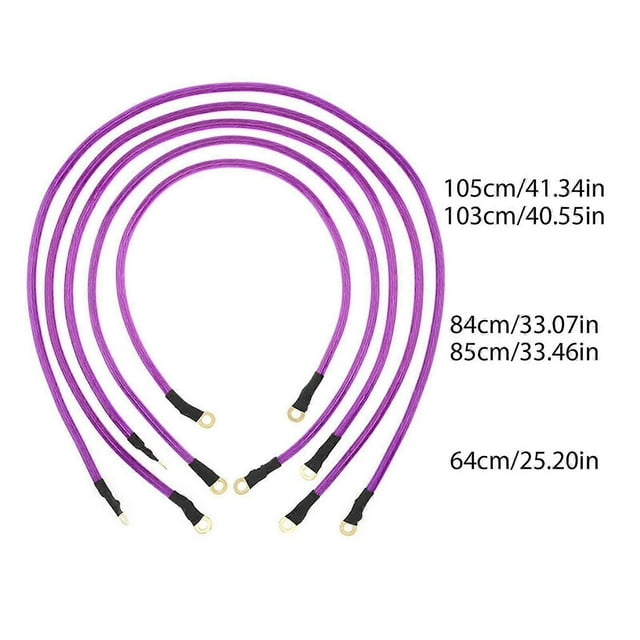 5x Universal 5 Point Automotive Earth Wire Ground Cable Car Engine Refitting Earthing Grounding Kit Regulated Rectifier