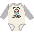 thumbnail image 3 of Inktastic Future Actuary Boys Long Sleeve Baby Bodysuit, 3 of 5
