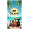 thumbnail image 5 of Beach Theme Summer Banner Pet Design Hello Sunshine Decorative Print for Beach Party Outdoor Event Home Decor, 5 of 8
