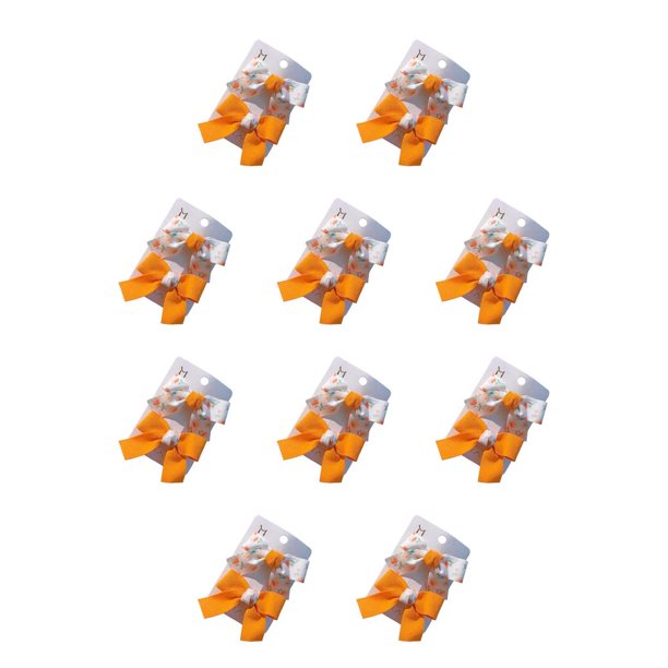 Jumpingount Paquete de 2 horquillas para niña, tocado, horquilla para el pelo, tocado, regalos para estudiantes, Clip, graduación, fiesta de Naranja 10piezas