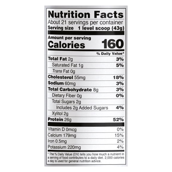 Whey Protein, Creamy Vanilla Powder - 2 lbs.