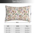 thumbnail image 2 of Naloa Floral Pillow Covers, Throw Pillow Case Cushion Covers,Cushion for Bedroom,Couch,Home-16"x24", 2 of 6
