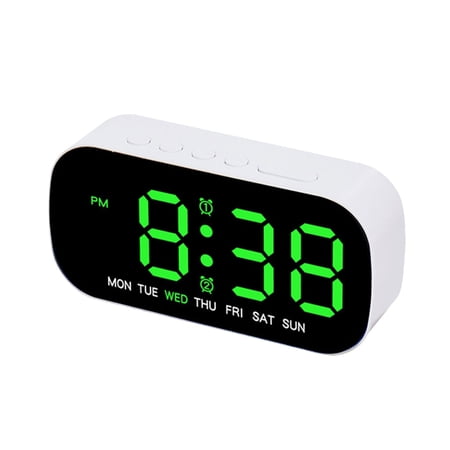 Digital Alarm Clock Large LED Digital Display, Brightness Dimmable Desk Display Alarm Clock