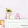 thumbnail image 3 of 2024, despertador analógico para niños con unicornio rosa Reloj de mesa silencioso con doble campana y tictac, 3 of 4