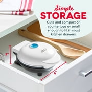 Dash Star Mini Waffle Maker, 4 Inch Nonstick, Americana Print