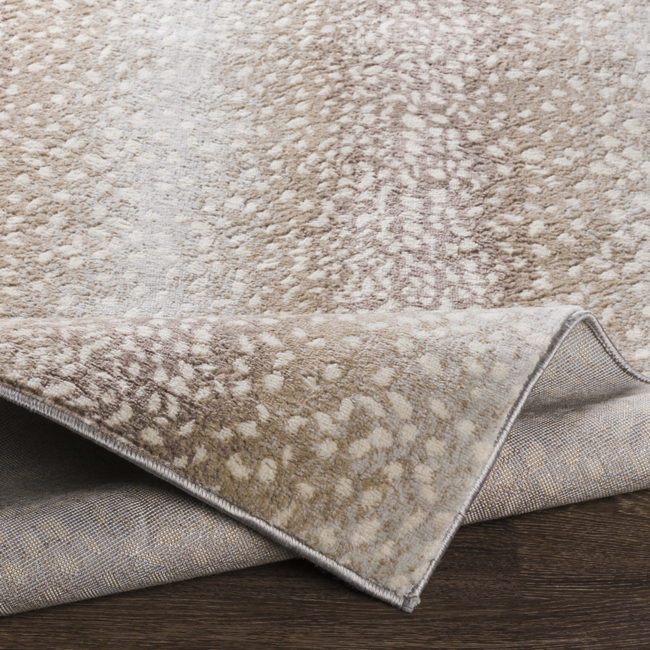Livabliss Area Rugs for Living Room, 7x9 Roma Modern Beige Rug, Bedroom Dining Room Home Decor Stain Resistant Carpet (6'7" x 9')