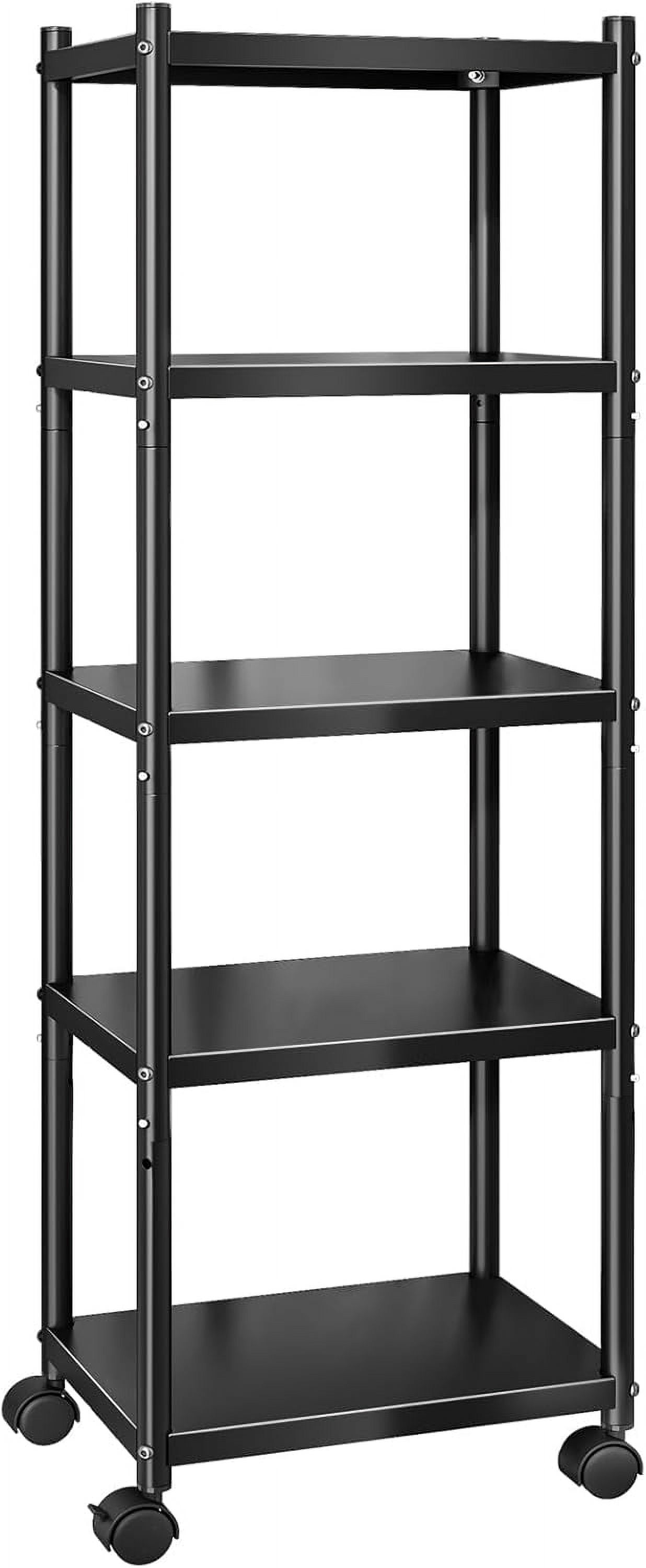 3-Tier Heavy Duty Storage Shelf Unit - Chrome Wire Shelving, 24" D X 14" W X 22" H, Holds 750 Lbs, Wheels Included - View #9