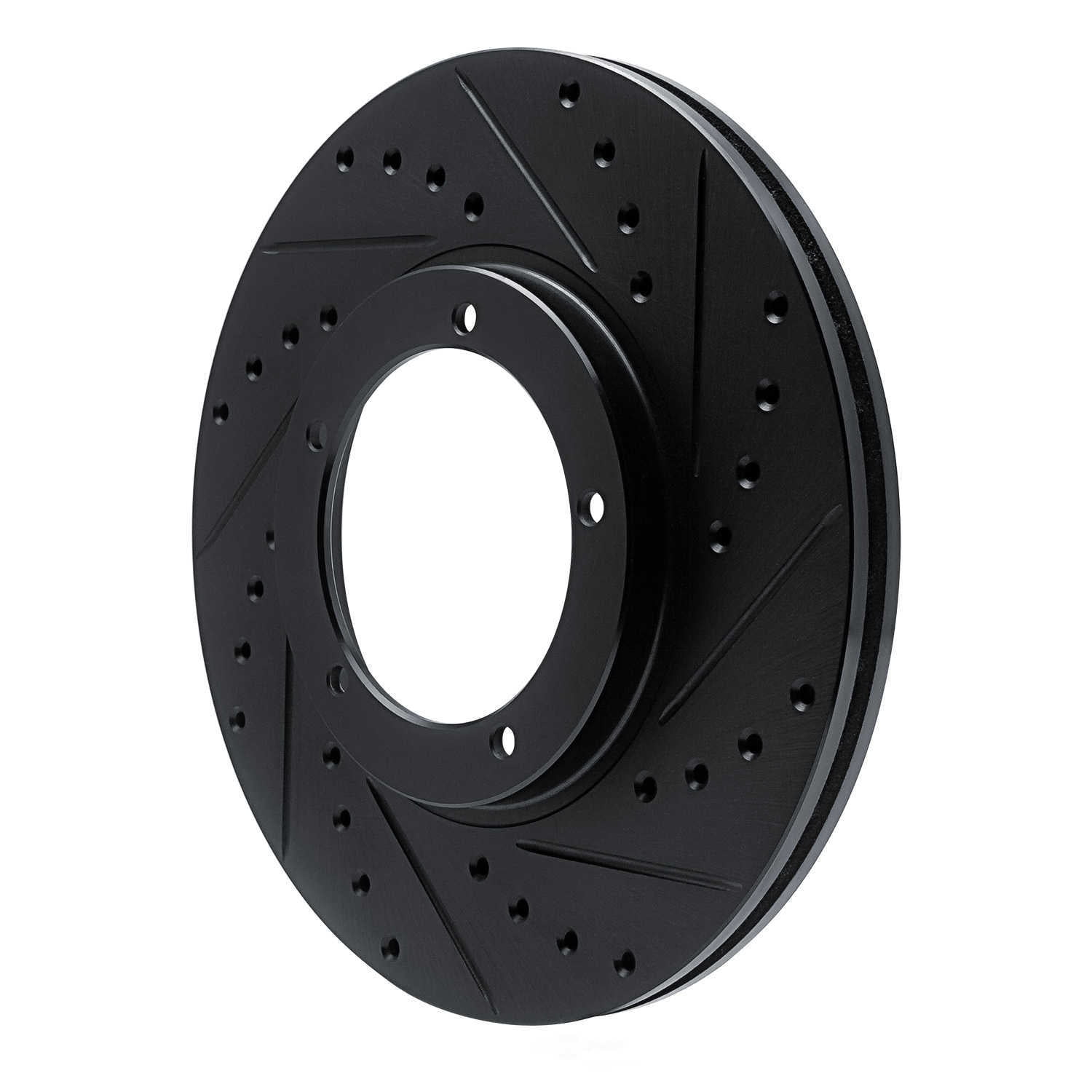 Dynamic Friction Company 633-02001R DFC Brake Rotor - Drilled And Slotted - Black