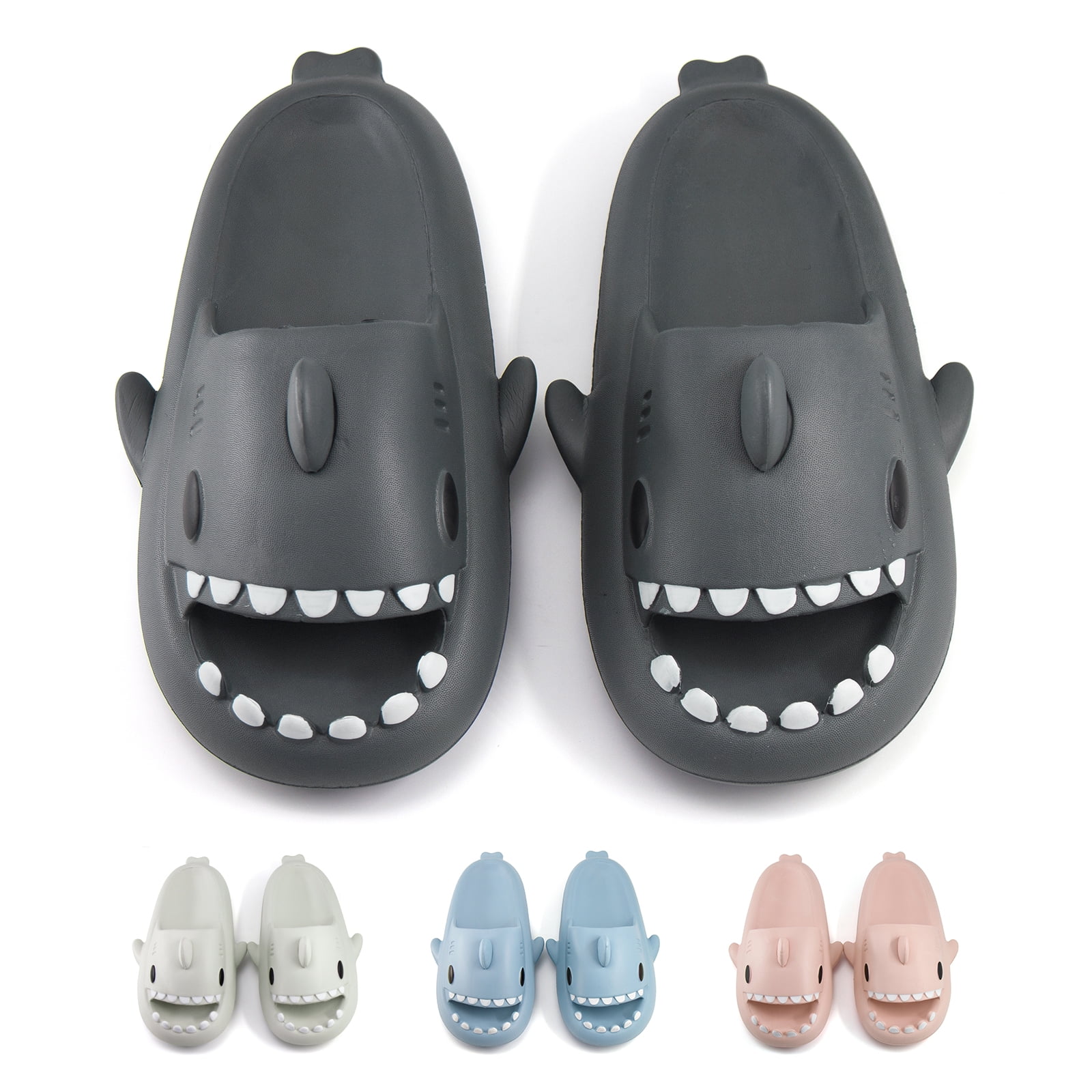 SAGUARO Cloud Shark Slides for Women Men Cute House Slippers AntiSlip