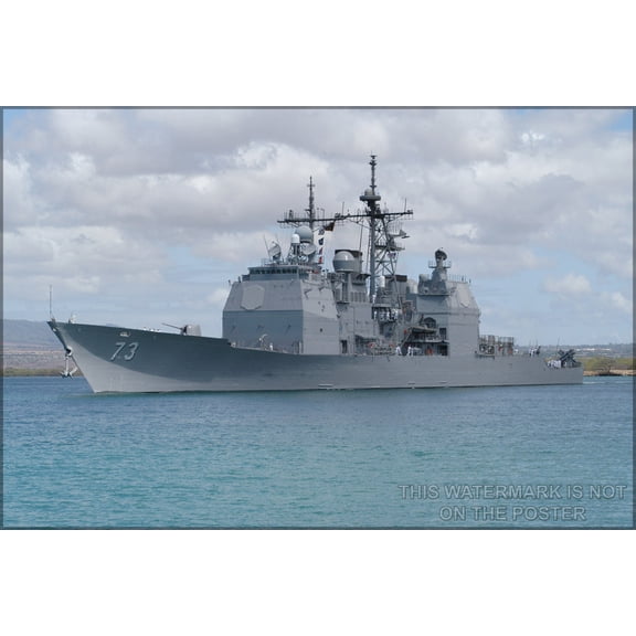 24"x36" Gallery Poster, USS Port Royal (CG-73), a Ticonderoga class cruiser