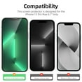 thumbnail image 6 of [2+2Pack]For iphone 13 Pro Max Screen Protector with Camera Lens Protector,Sensor Protection,Dynamic Island Compatible,Case Friendly Tempered Glass Film[9H Hardness]designed for 13 Pro Max, 6 of 6