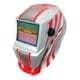 thumbnail image 1 of Careta Electronica Profesional Adir de Oscurecimiento Automatico para Soldar Gris con Franjas Rojas, 1 of 8