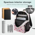 thumbnail image 5 of Bulopur Preschool Kids 17 Inch School Backpack 4 in 1 Pink Cherry Blossom Axolotl Print Bookbag with Lunch Box, Water Bottle Holder and Pencil Case, 5 of 8