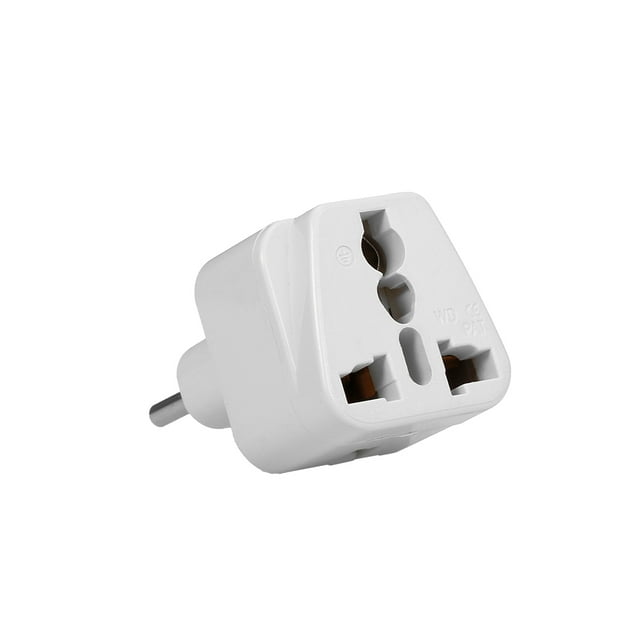Yeacher Swiss Embedded Conversion Plug 3-hole Adaptor Plug Swiss Plug to Universal Socket Travel Plug Adapter White