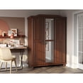 thumbnail image 3 of Palace Imports  100% Solid Wood 2-Drawer Internal Chest for Kyle Wardrobe Armoires Mocha, 3 of 5