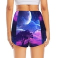 thumbnail image 4 of Haiem Dreamy Colorful Starry Sky Women's 2 in 1 Running Shorts - Lightweight Athletic Workout Gym Yoga Breathable Sports Shorts Liner with Phone Pockets-X-Large, 4 of 9