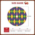 thumbnail image 2 of Salouo Mardi Gras Christmas Tree Skirt 48" Farmhouse Christmas Decorations Snowman Xmas Tree Skirt Tree Mat for Holiday Party Decor, 2 of 8