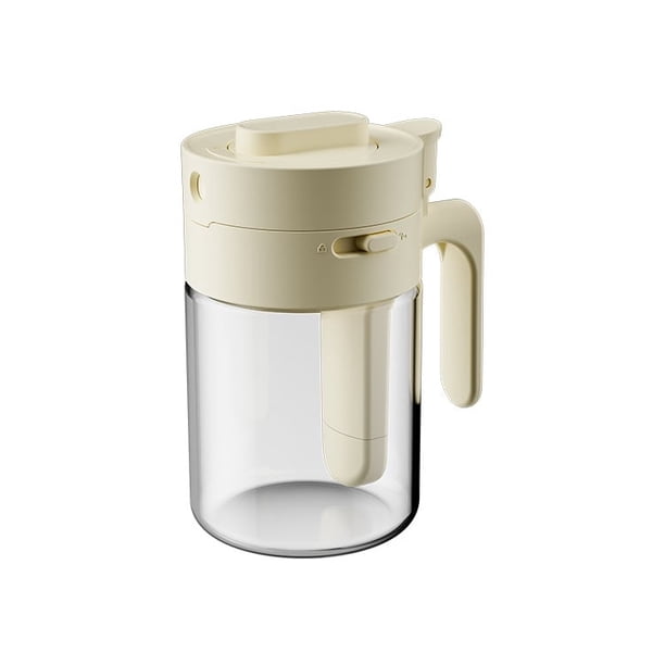 Mejores tarros de especias de cristal con cucharas - Caja de almacenamiento de condimentos 6 en 1 para cocina, recipientes desmontables resistentes al calor para especias frescas