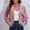*Pink, variant on ClodeEU Women's Cropped Jackets, Button Down Jacket ,Casual Lightweight Fall Fashionr Trendy Clothes Black,Womens Plus S