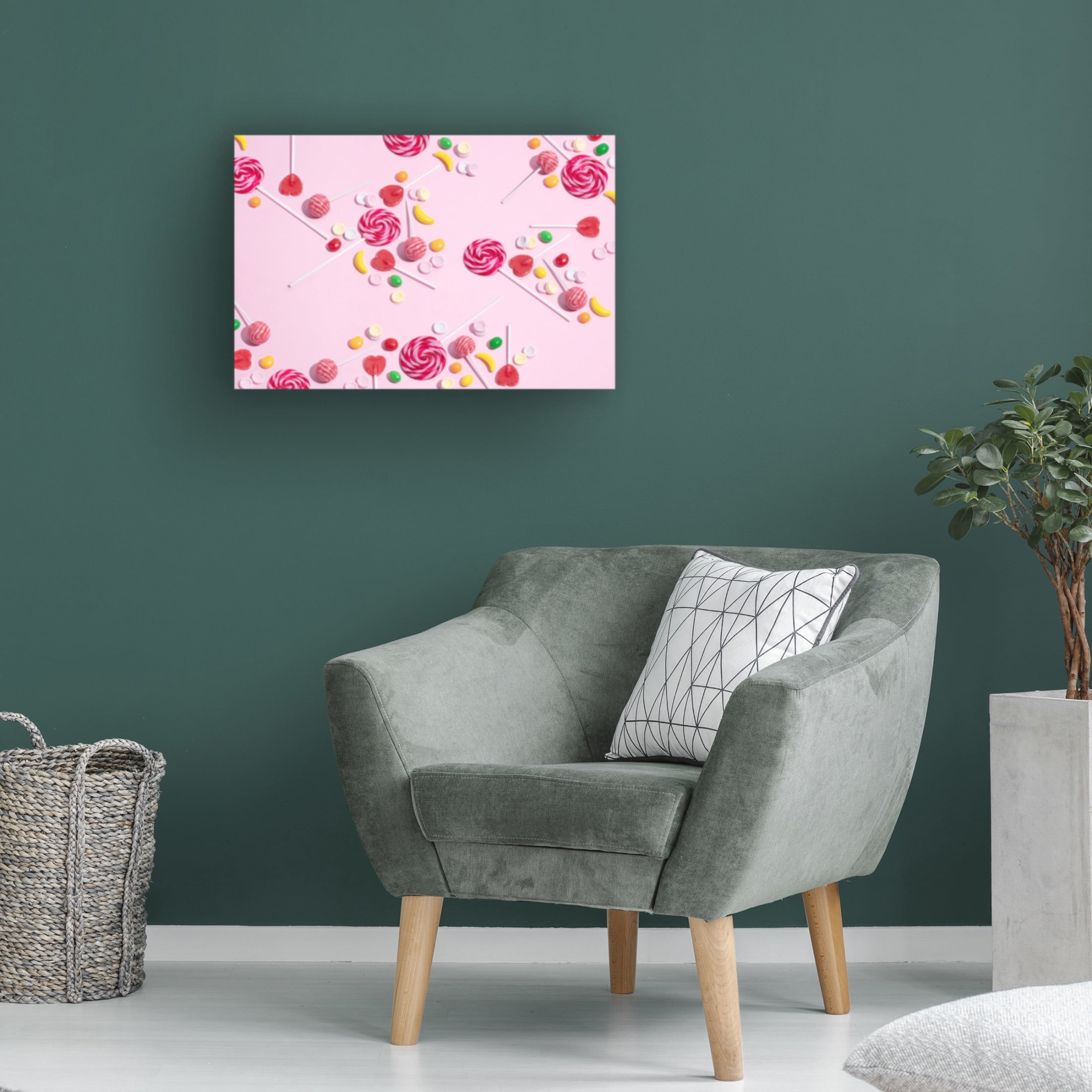 Canvas Wall Art - Julia Ramiro 'Caramelos' Wall Art for Living Room, Bedroom, or Office Décor by Trademark Fine Art - 47 x 30 Inches