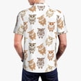 thumbnail image 2 of Polo Shirts for Men, Simple Cute Owls Cuteness Casual Mens Polo Shirts Short Sleeve Button Down Classic Mens Golf Polo Shirts, 2 of 7