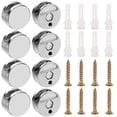 thumbnail image 3 of Coofit 8 Sets Mirror Clip Multipurpose Round Wall Mounted Glass Clip Mirror Bracket, 3 of 10