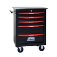 thumbnail image 2 of Noble House 5-Drawer Rolling Tool Organizer Cart, Steel Mobile Chest Storage with Worktop for Garage Workshop, Black, 2 of 13
