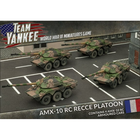 Team Yankee: French AMX-10 RC Recce Platoon Miniatures Battlefront TFBX05