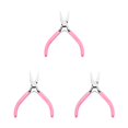 thumbnail image 3 of Decodeary 2 Pieces Pliers Anti-slip Spring Loaded Nipper DIY Jewelry Making Splicing Fixing Bending Twisting Strippers Hand Tools Flat Nose Plier 3Set, 3 of 6
