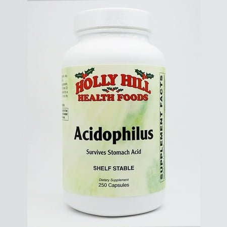Holly Hill Health Foods, Acidophilus, Shelf Stable, 250 (Best Shelf Stable Foods)