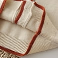 thumbnail image 6 of Lenpel Girls' Cardigan Sweaters Toddler Crewneck Long Sleeve Floral Embroidered Button down Knit Cardigans Casual Outwear Jackets(Beige,3-4 Years), 6 of 7