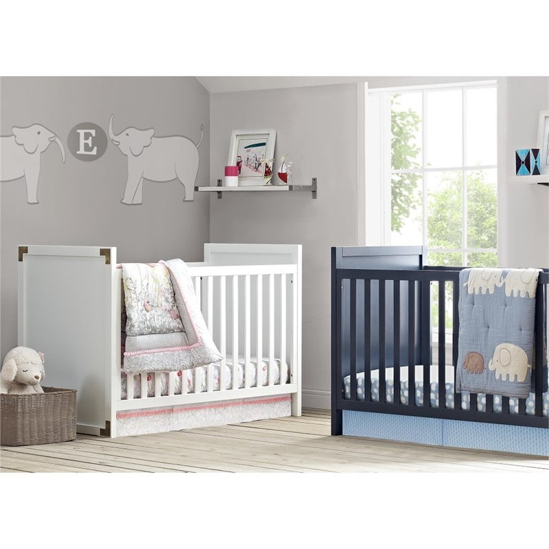 graphite blue crib