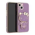 thumbnail image 1 of Fundas de teléfono con espejo interior para iphone, carcasa bonita de Hello Cat para iphone 11, 13, 12, 14 Pro Max, XR, XS, 7, 8 P, SE2020, soporte suave, 2023, 1 of 4
