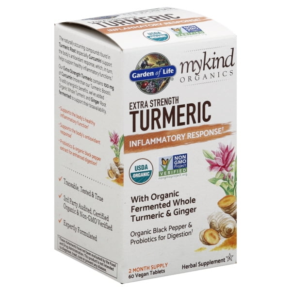 Garden of Life MyKind Organics, Extra Strength Turmeric, Inflammatory