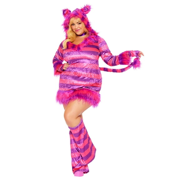 Plus Size Wonderland Magic Cat Costume for Women