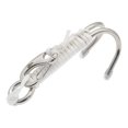 thumbnail image 2 of Yuarrent Gancho de arrecife con línea de resorte retráctil Suministros para buzos Deportes acuáticos estables resistentes a la corrosión Deportes acuáticos blanco, 2 of 6