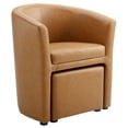 thumbnail image 2 of Modway Divulge Armchair and Ottoman in Tan, 2 of 7