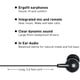 thumbnail image 3 of Panasonic ErgoFit Auriculares con micrófono y controlador de llamadas Compatible con iPhone, Android y Blackberry - RP-TCM125-K - In-Ear (Negro), Almohadillas S/M/L, 3 of 3