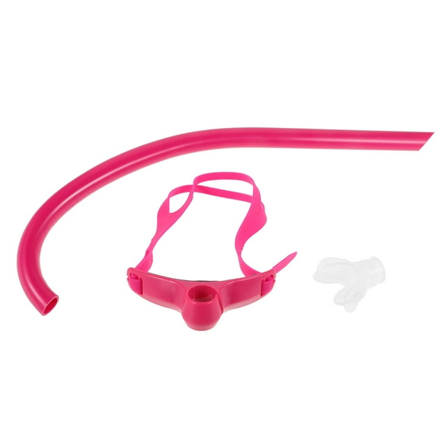 HONMEET 1 Set Rosy Plastic Snorkel for Adults Swimming Training Front-Mounted Design 16.1X5.1X1.0In