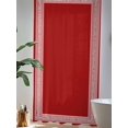 thumbnail image 4 of Sheer Curtains 108 Inches Long, Dark Red Greek Key Semi Sheer Curtains Light Filtering Window Treatment, Geometric Greece Ancient Farmhouse Geo Privacy Voile Drapes for Living Room 52x108 Inch, 4 of 7